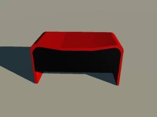 3d model contemporary foot stool - Contemporary foot stool by Icer86